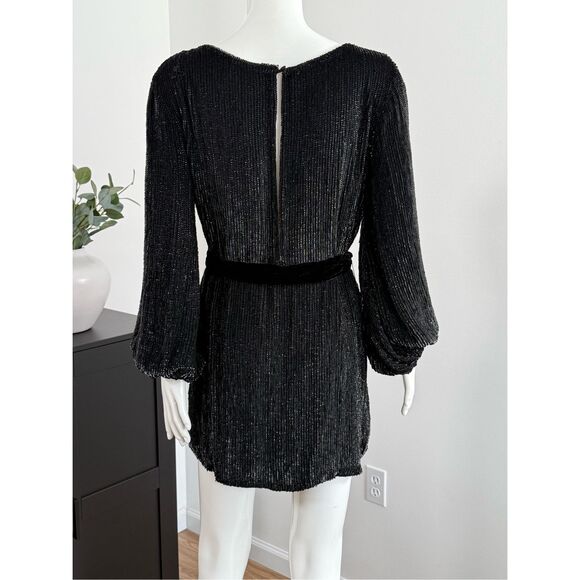 NWT Retrofete Womens Grace Sequin Mini Dress Black Size XS - Picture 10 of 13